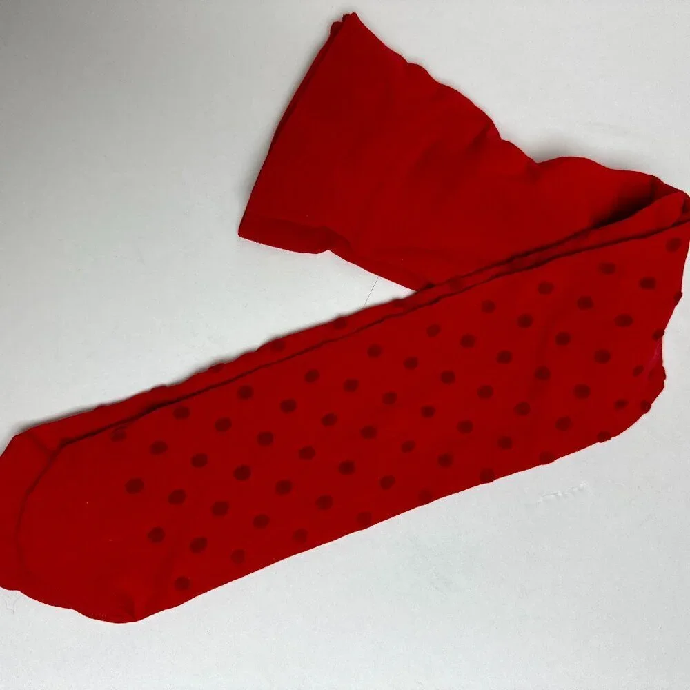 NWOT  Tights Red Velvet Polka Dot 12 - 24 M